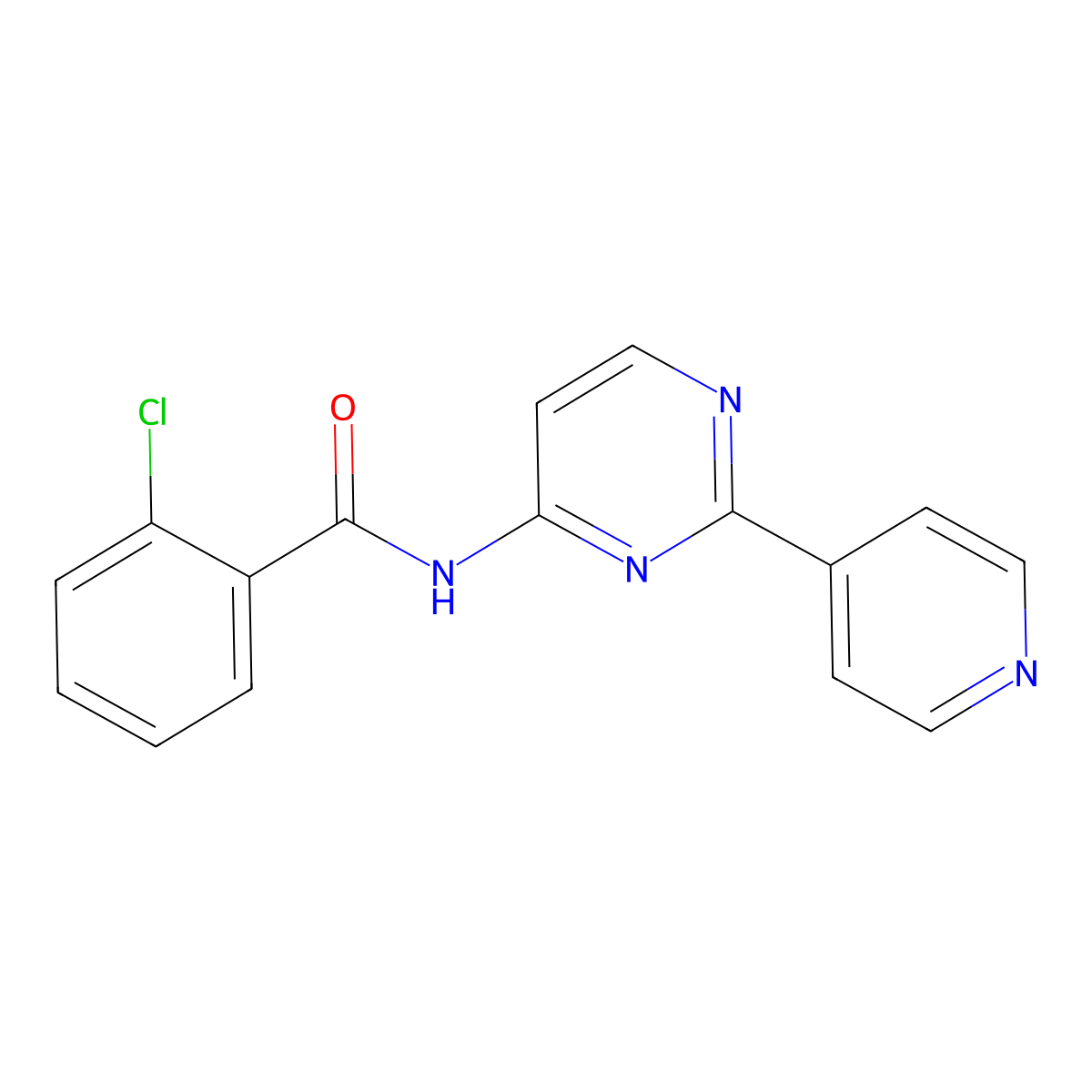 2-chloro-N-(2-pyridin-4-ylpyrimidin-4-yl)benzamide molecular structure, CAS 478039-51-9