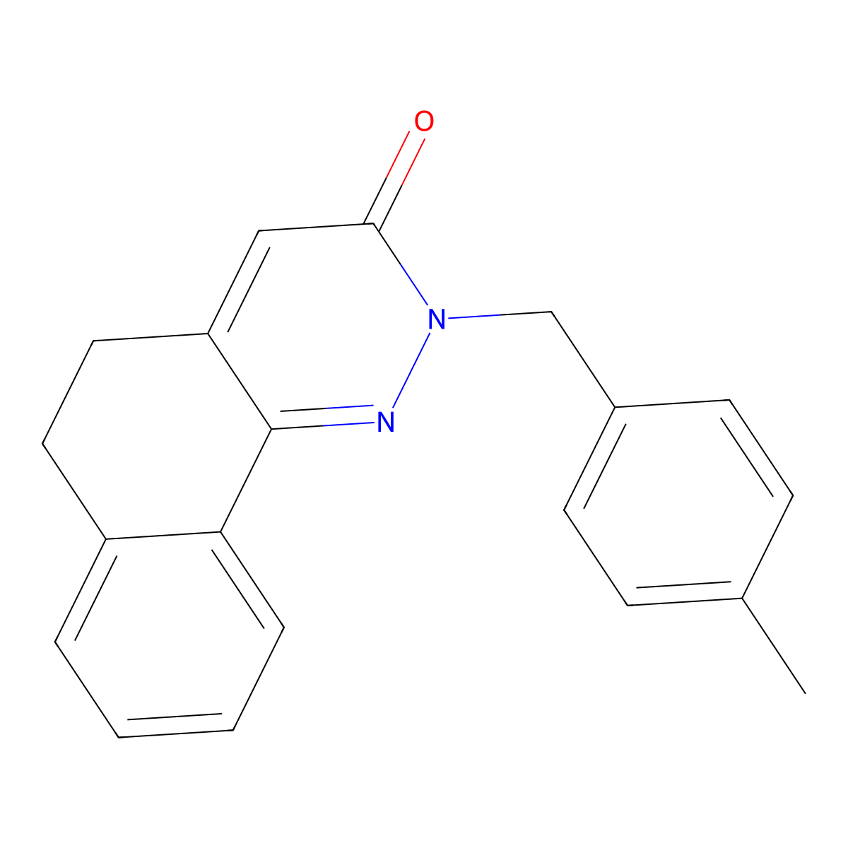 2-(4-methylbenzyl)-5,6-dihydrobenzo[h]cinnolin-3(2H)-one molecular structure, CAS 478042-19-2