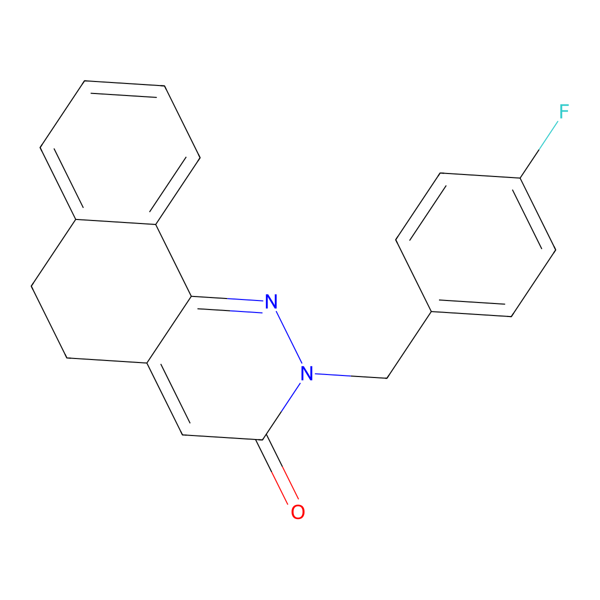 2-(4-fluorobenzyl)-5,6-dihydrobenzo[h]cinnolin-3(2H)-one molecular structure, CAS 478042-29-4