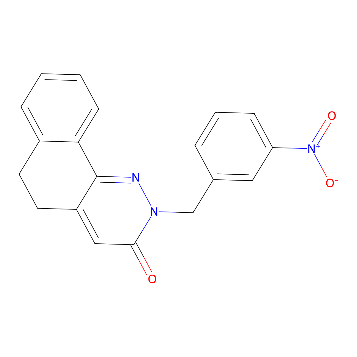 2-(3-nitrobenzyl)-5,6-dihydrobenzo[h]cinnolin-3(2H)-one molecular structure, CAS 478042-31-8