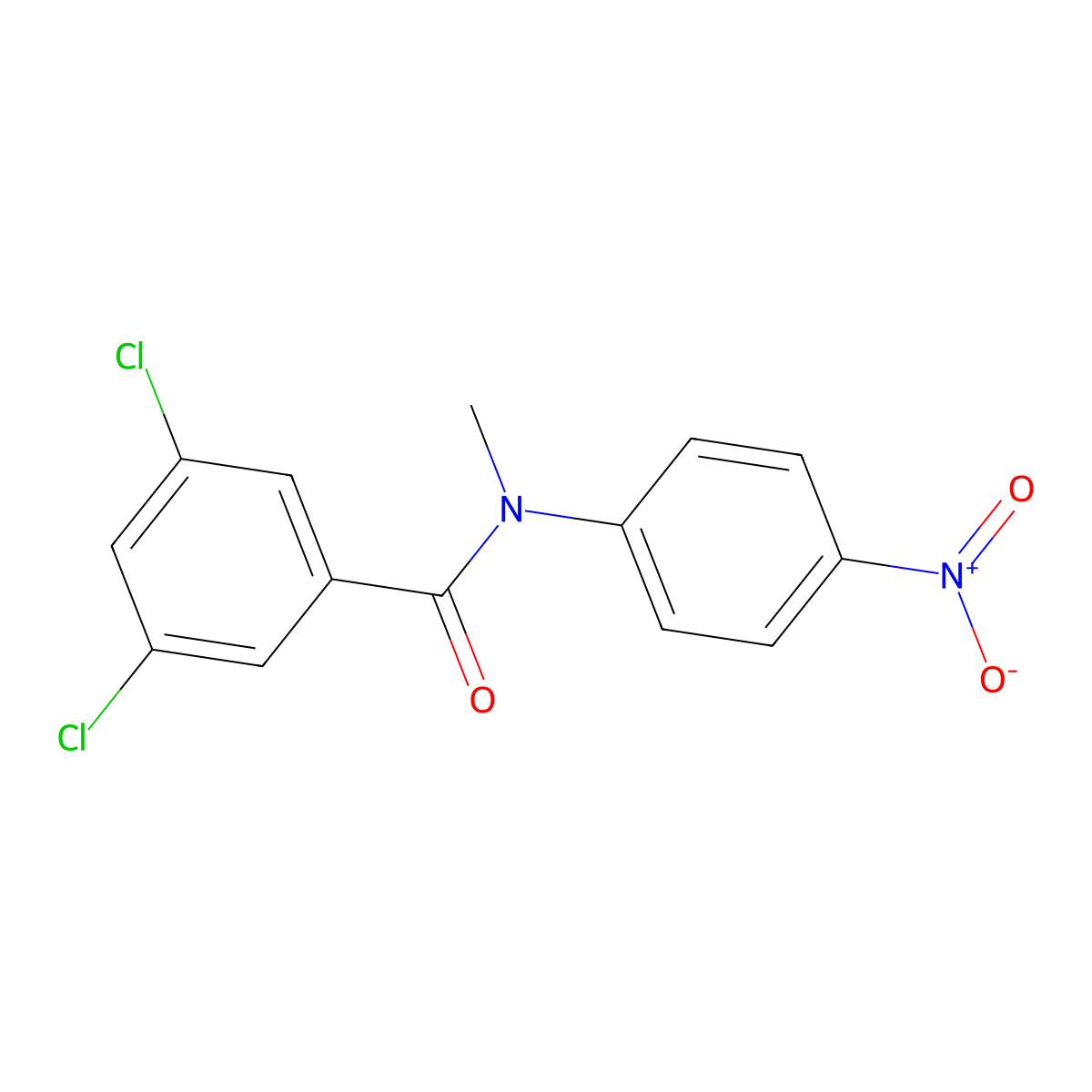 3,5-dichloro-N-methyl-N-(4-nitrophenyl)benzamide molecular structure, CAS 478042-65-8