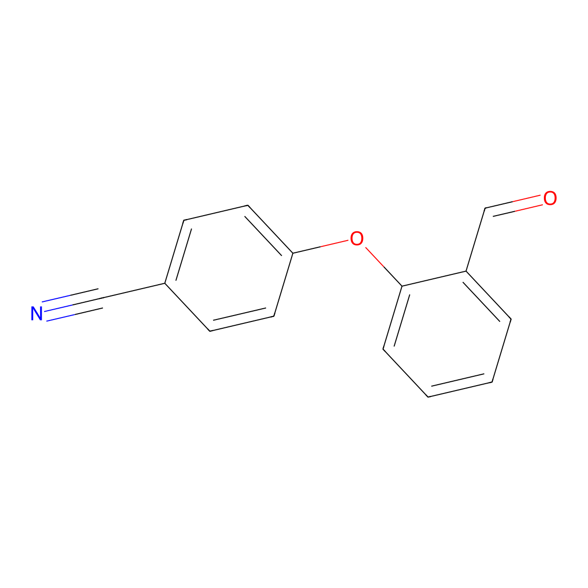 4-(2-Formylphenoxy)benzonitrile molecular structure, CAS 478043-88-8