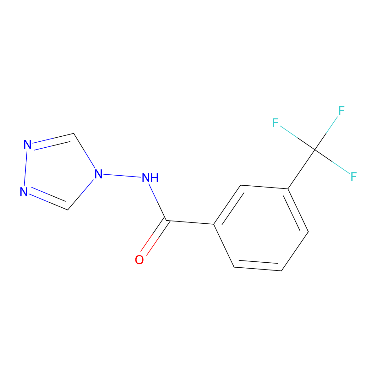 N-(4H-1,2,4-triazol-4-yl)-3-(trifluoromethyl)benzamide molecular structure, CAS 478046-01-4