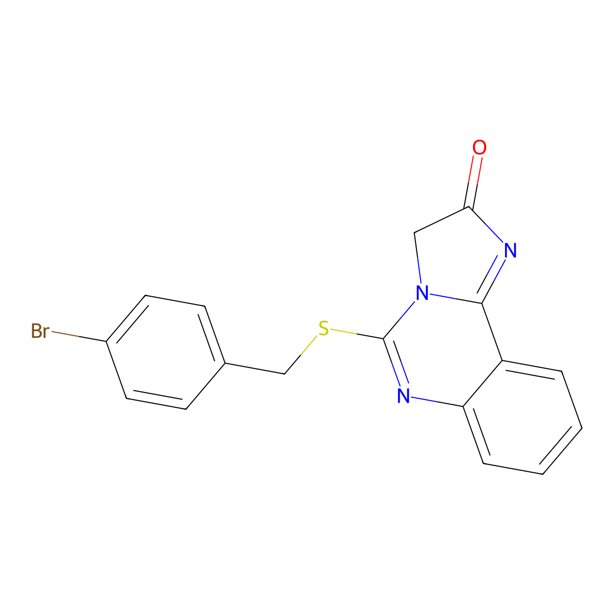 5-[(4-bromobenzyl)sulfanyl]imidazo[1,2-c]quinazolin-2(3H)-one molecular structure, CAS 478046-05-8