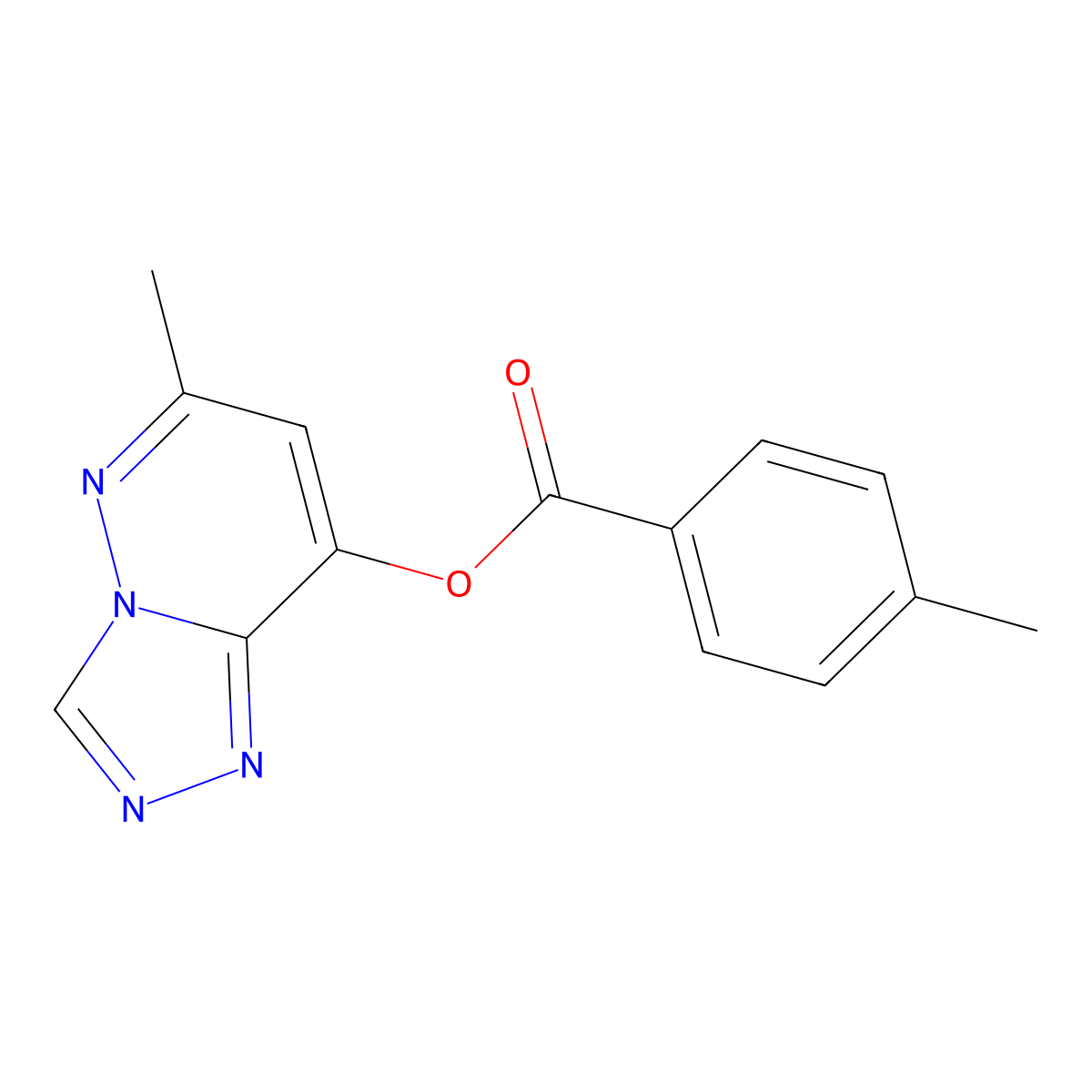 6-Methyl[1,2,4]triazolo[4,3-b]pyridazin-8-yl 4-methylbenzenecarboxylate molecular structure, CAS 478046-06-9