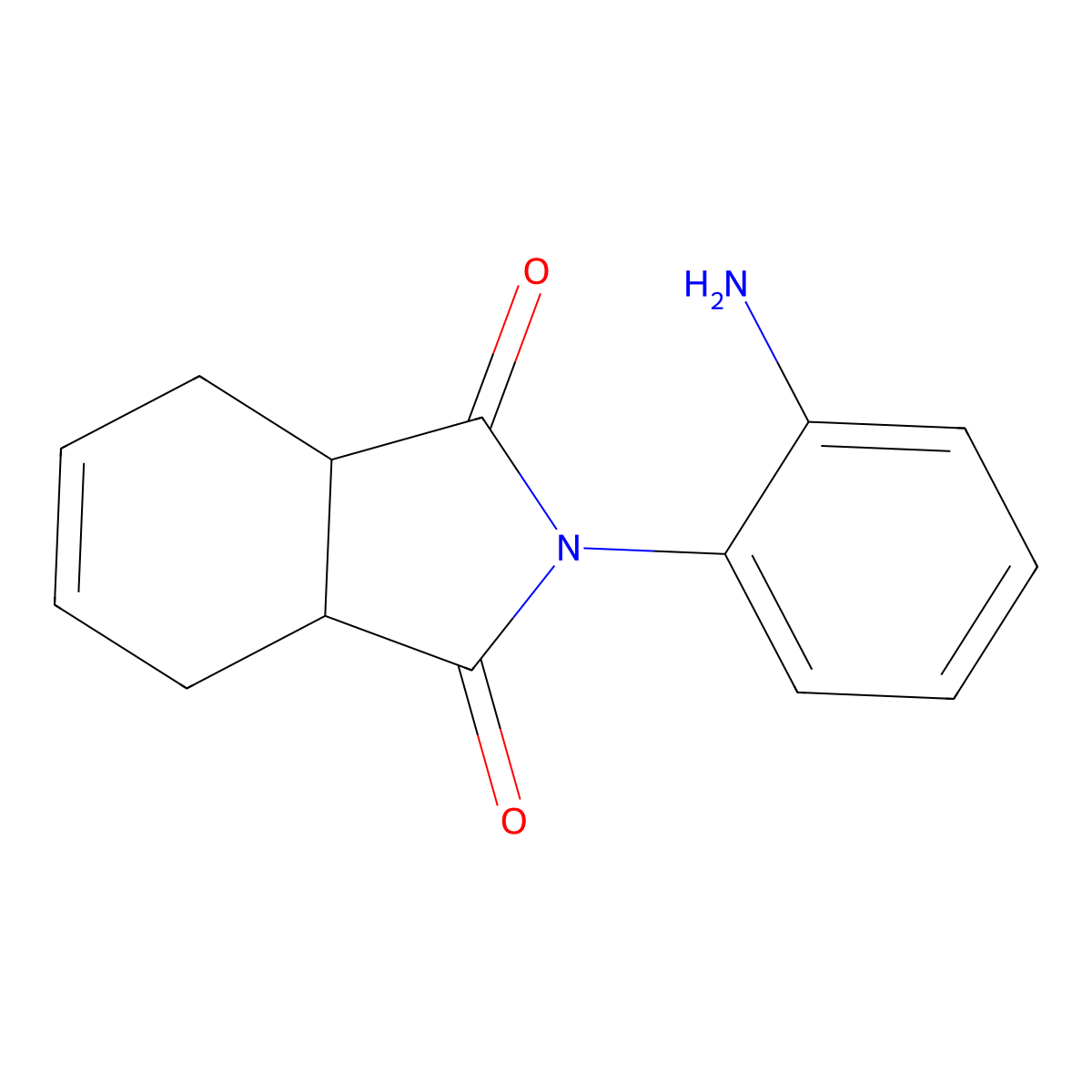 2-(2-aminophenyl)-3a,4,7,7a-tetrahydro-1H-isoindole-1,3(2H)-dione molecular structure, CAS 478046-16-1
