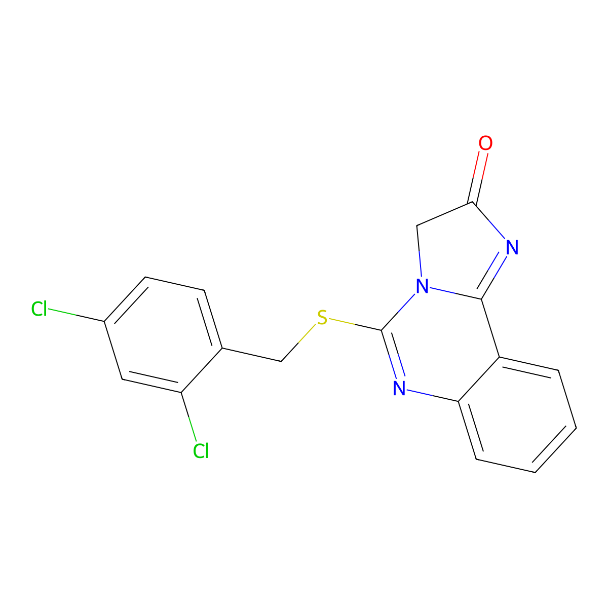 5-[(2,4-dichlorobenzyl)sulfanyl]imidazo[1,2-c]quinazolin-2(3H)-one molecular structure, CAS 478046-18-3