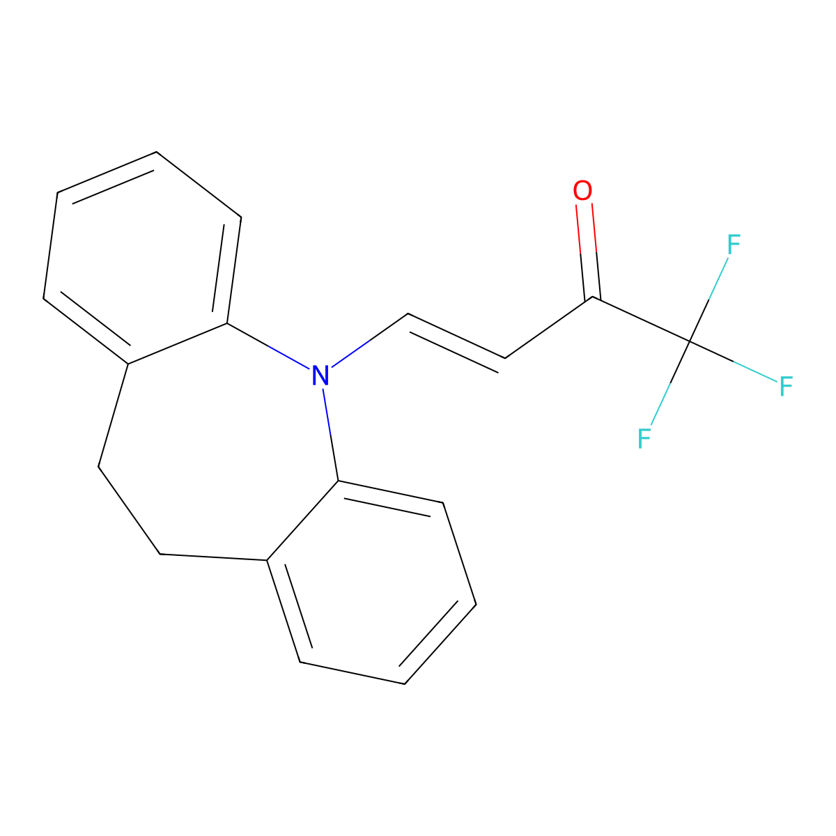 (3E)-4-{2-azatricyclo[9.4.0.0^{3,8}]pentadeca-1(11),3(8),4,6,12,14-hexaen-2-yl}-1,1,1-trifluorobut-3-en-2-one molecular structure, CAS 478047-03-9