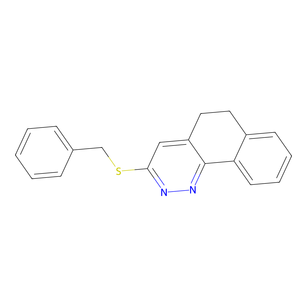 3-(Benzylsulfanyl)-5,6-dihydrobenzo[h]cinnoline molecular structure, CAS 478047-88-0