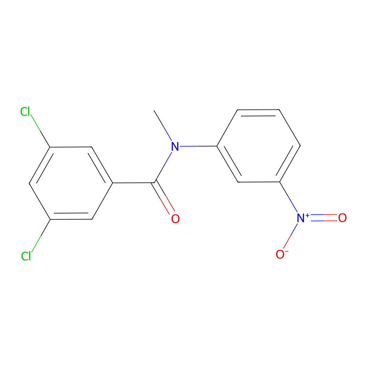3,5-dichloro-N-methyl-N-(3-nitrophenyl)benzamide molecular structure, CAS 478048-25-8