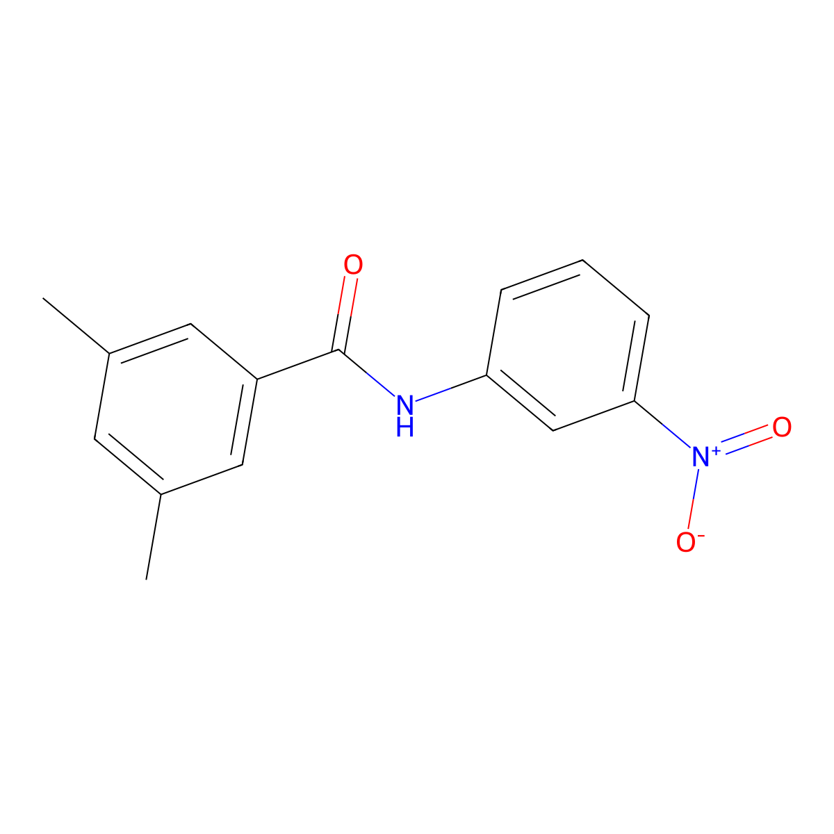 3,5-dimethyl-N-(3-nitrophenyl)benzamide molecular structure, CAS 478048-26-9