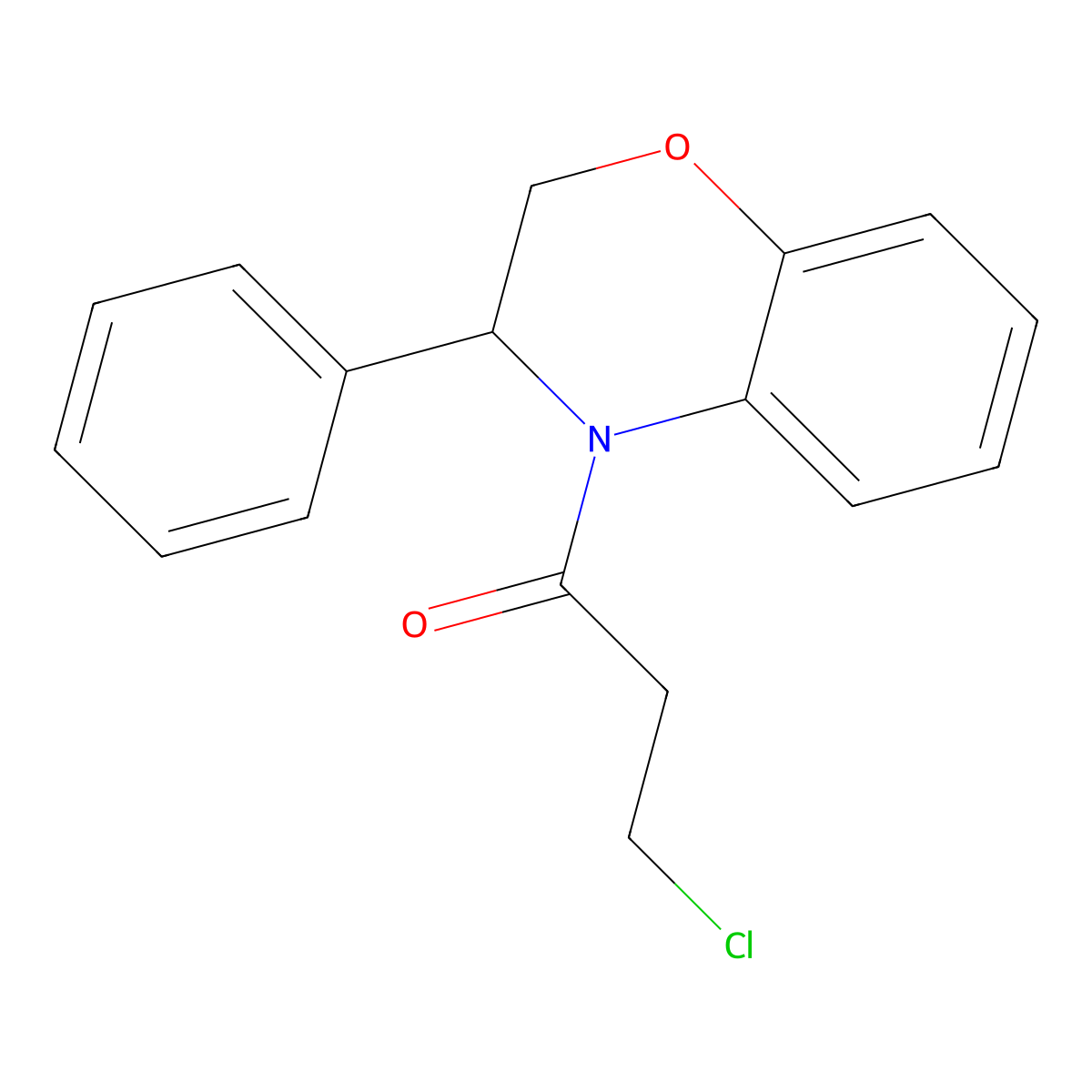 3-chloro-1-(3-phenyl-2,3-dihydro-4H-1,4-benzoxazin-4-yl)-1-propanone molecular structure, CAS 478048-66-7