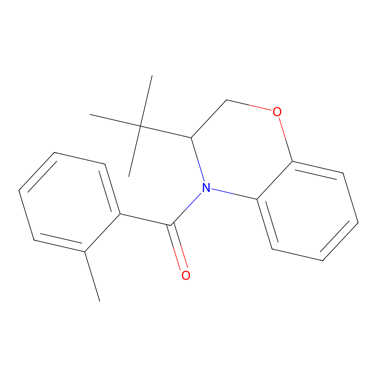 [3-(tert-butyl)-2,3-dihydro-4H-1,4-benzoxazin-4-yl](2-methylphenyl)methanone molecular structure, CAS 478048-72-5