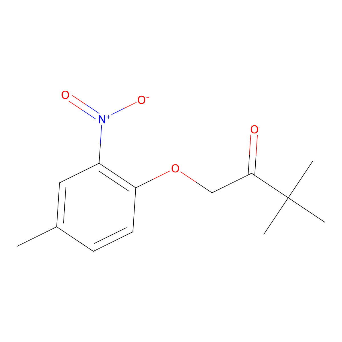 3,3-Dimethyl-1-(4-methyl-2-nitrophenoxy)butan-2-one molecular structure, CAS 478048-75-8