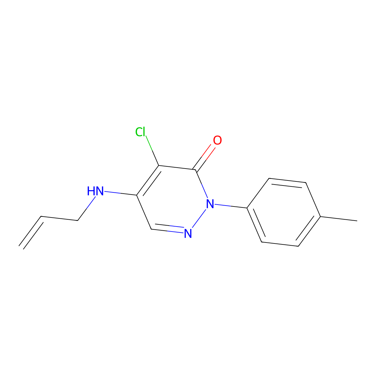 5-(allylamino)-4-chloro-2-(4-methylphenyl)-3(2H)-pyridazinone molecular structure, CAS 478049-02-4