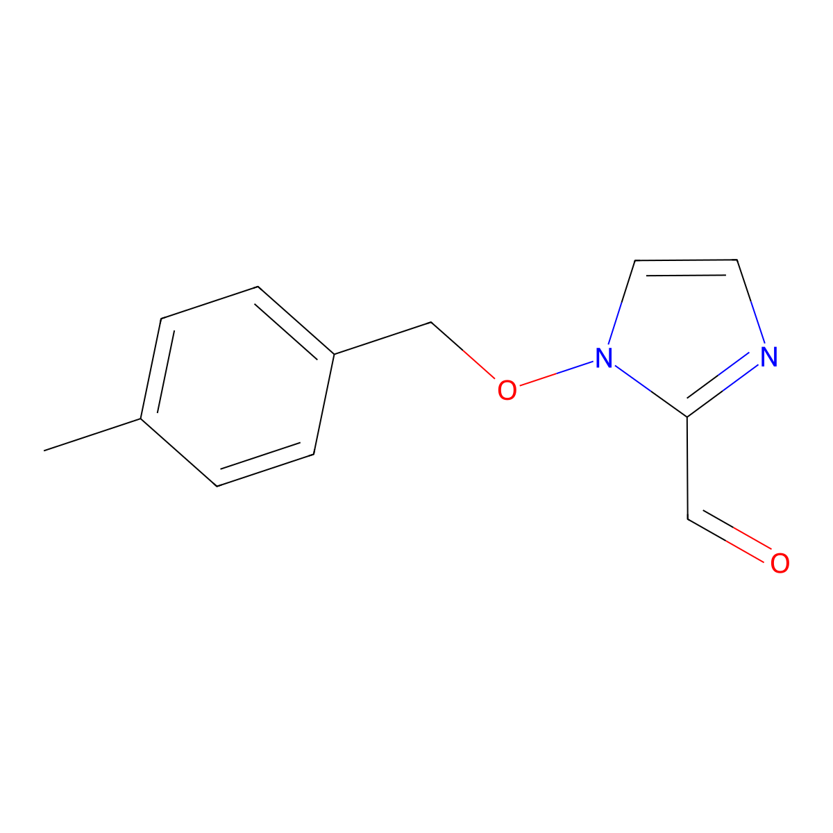1-[(4-methylbenzyl)oxy]-1H-imidazole-2-carbaldehyde molecular structure, CAS 478050-29-2