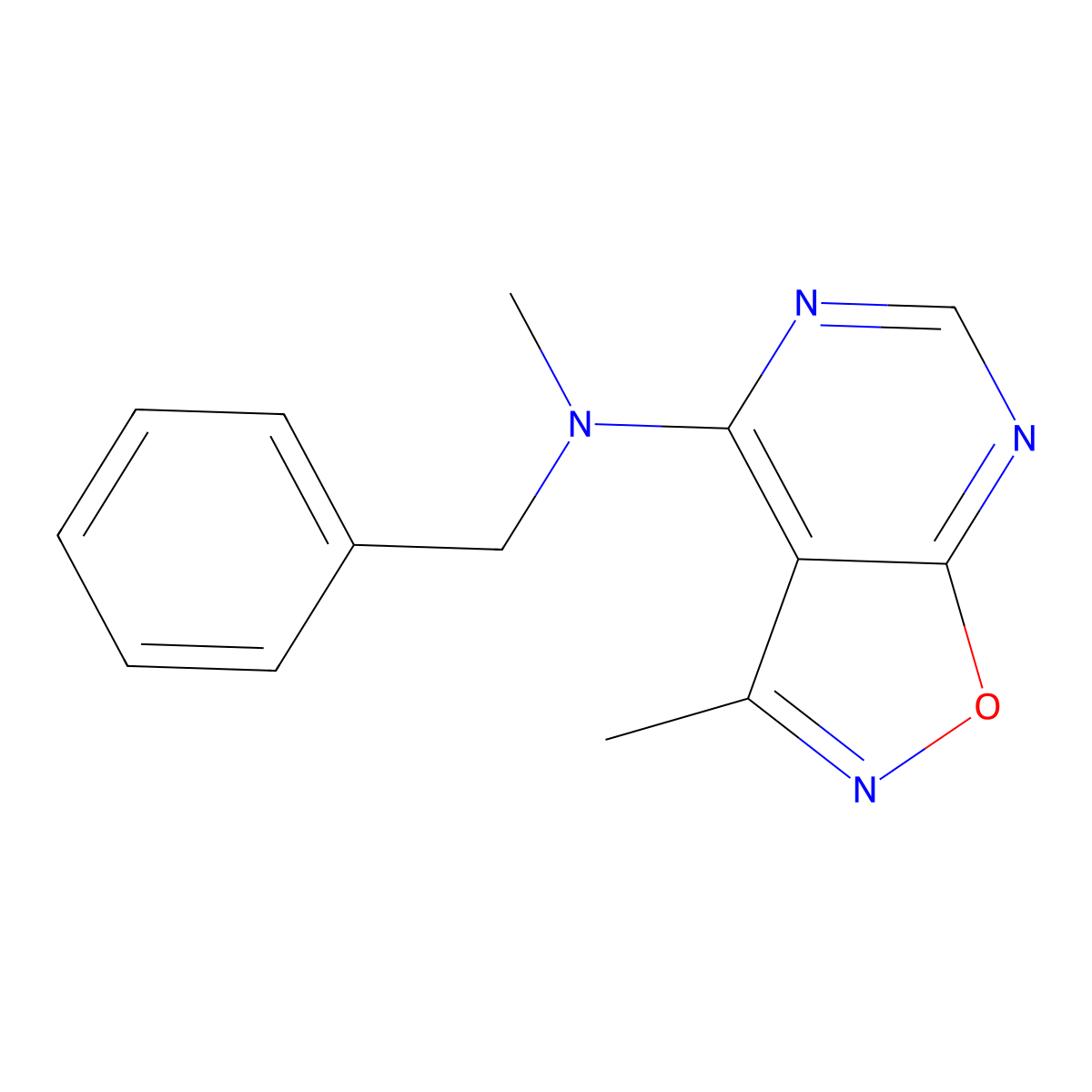 N-benzyl-N,3-dimethyl-[1,2]oxazolo[5,4-d]pyrimidin-4-amine molecular structure, CAS 478062-71-4