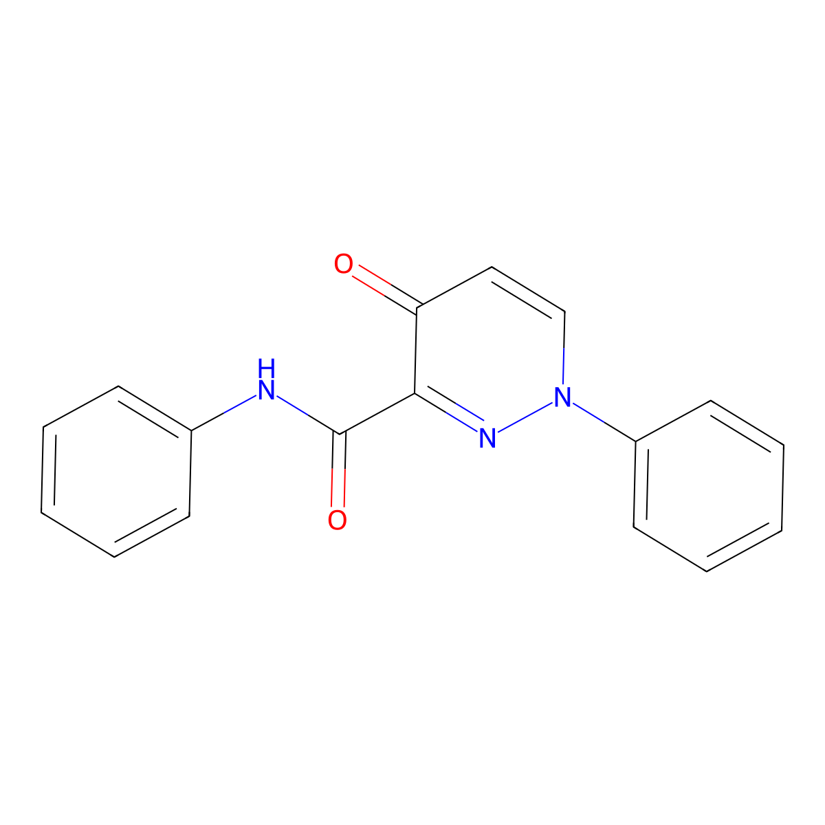 4-oxo-N,1-diphenyl-1,4-dihydro-3-pyridazinecarboxamide molecular structure, CAS 478063-40-0