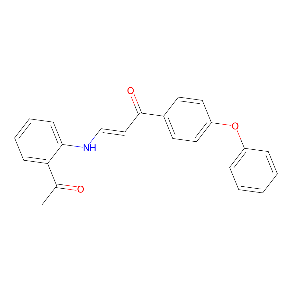 (E)-3-(2-acetylanilino)-1-(4-phenoxyphenyl)-2-propen-1-one molecular structure, CAS 478064-87-8