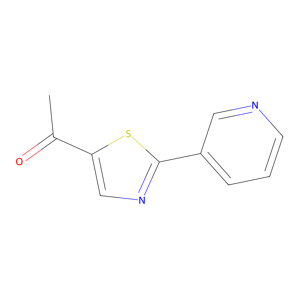 1-[2-(3-Pyridinyl)-1,3-thiazol-5-yl]-1-ethanone molecular structure, CAS 478064-96-9
