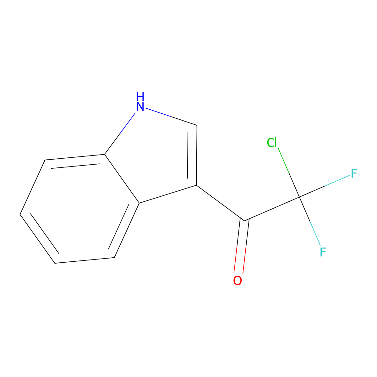 2-Chloro-2,2-difluoro-1-(1H-indol-3-yl)ethanone molecular structure, CAS 478065-02-0