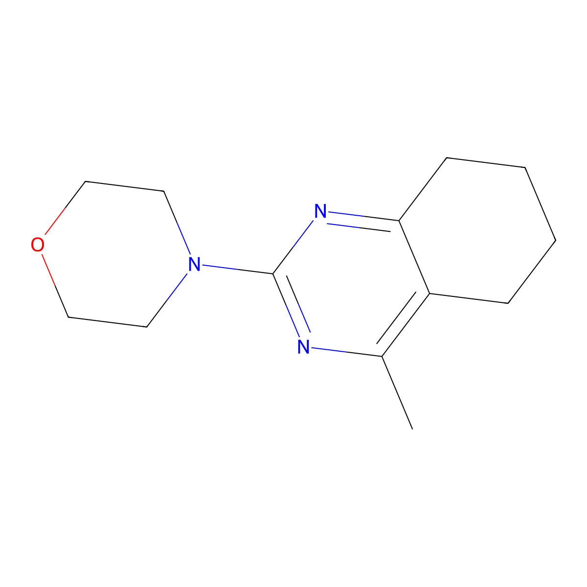 4-Methyl-2-morpholino-5,6,7,8-tetrahydroquinazoline molecular structure, CAS 478067-71-9