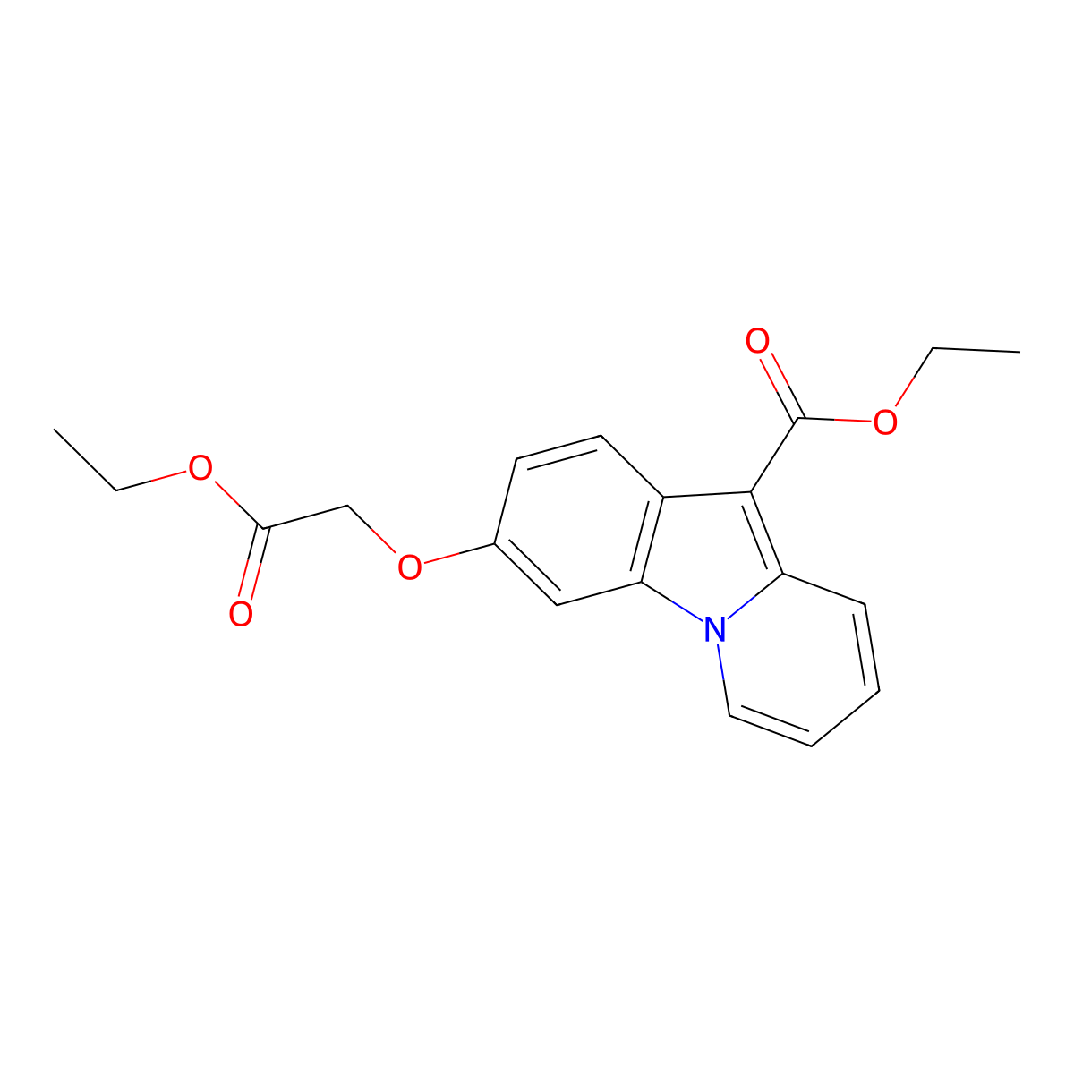 Ethyl 3-(2-ethoxy-2-oxoethoxy)pyrido[1,2-a]indole-10-carboxylate molecular structure, CAS 478067-92-4