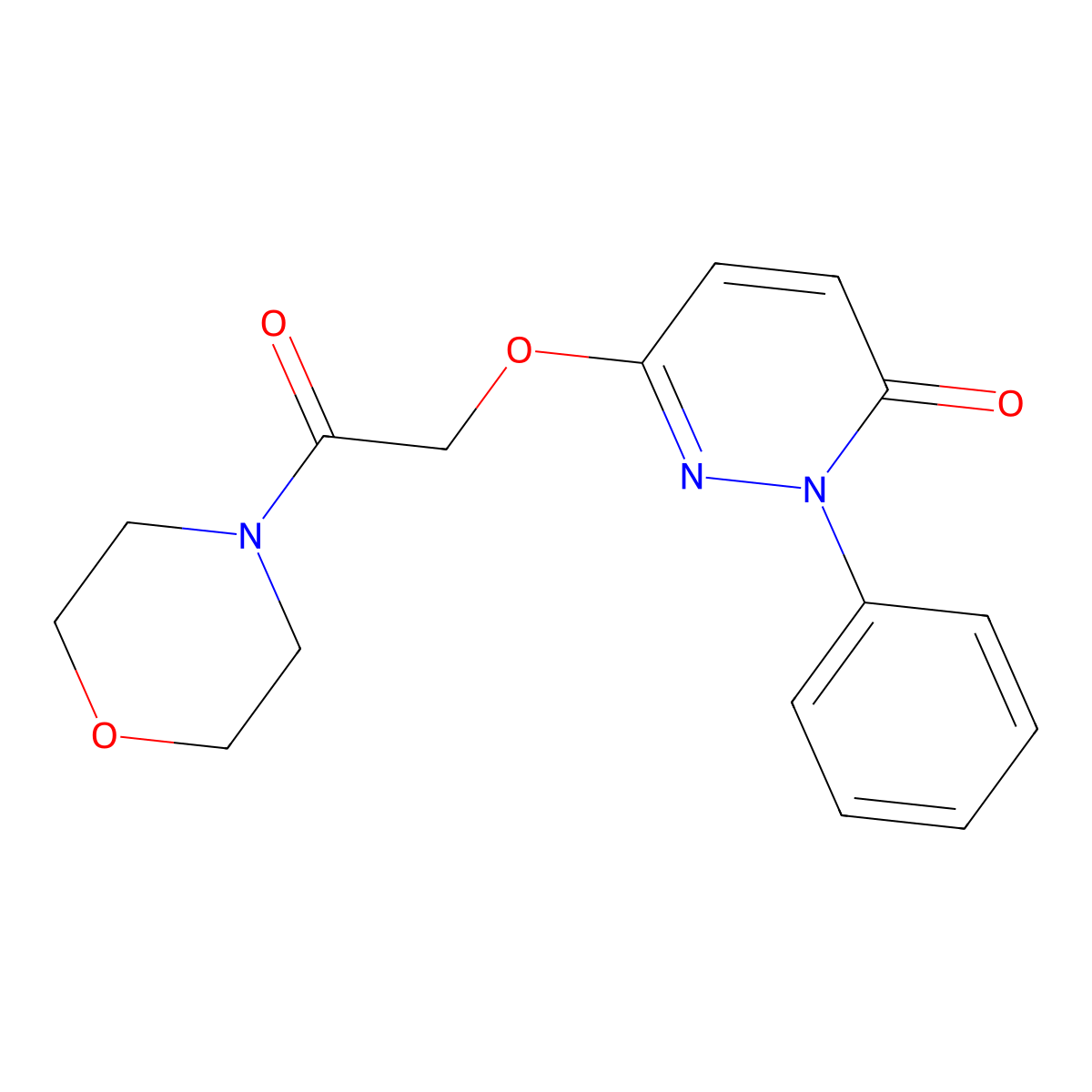 6-(2-morpholino-2-oxoethoxy)-2-phenyl-3(2H)-pyridazinone molecular structure, CAS 478079-21-9