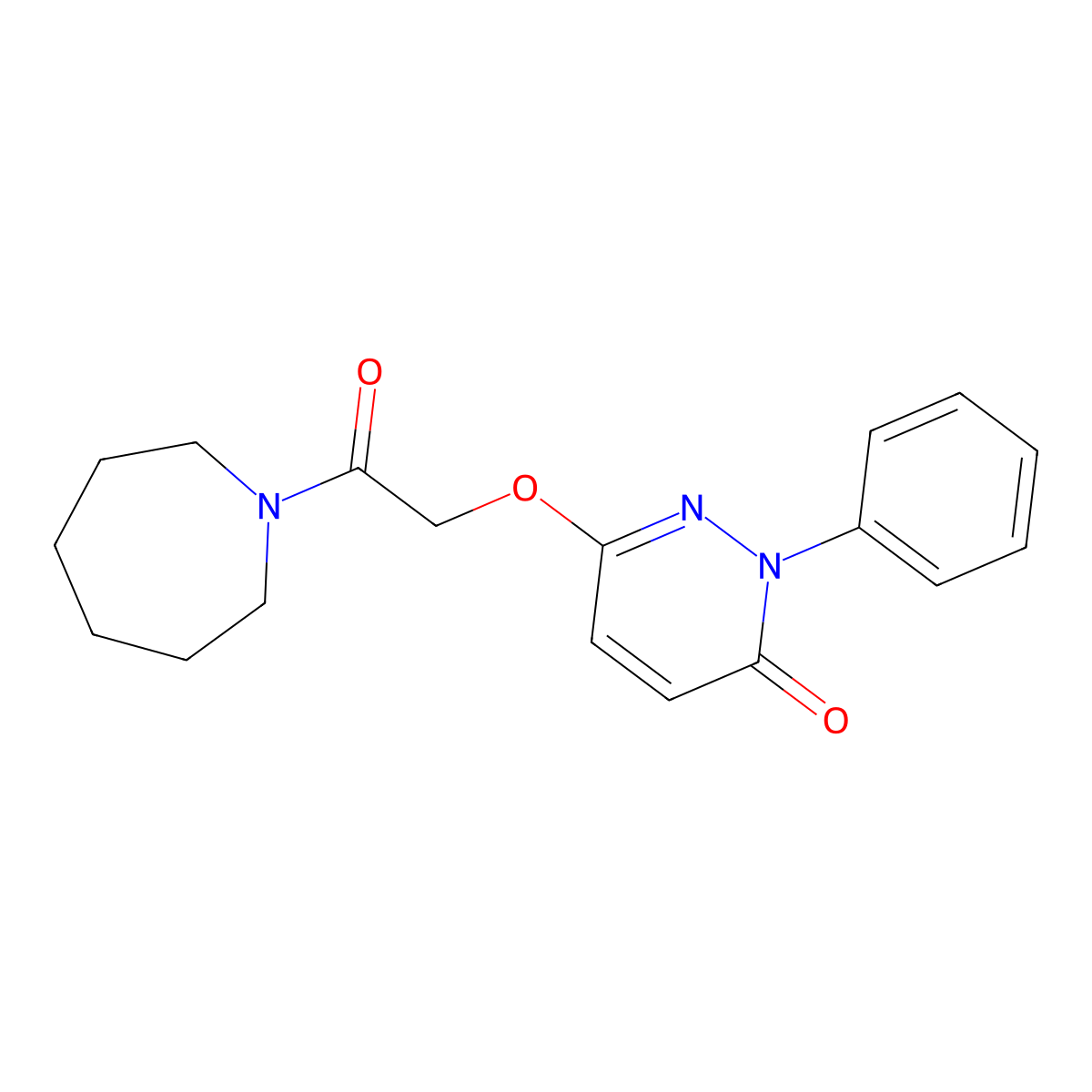 6-[2-(1-azepanyl)-2-oxoethoxy]-2-phenyl-3(2H)-pyridazinone molecular structure, CAS 478079-23-1