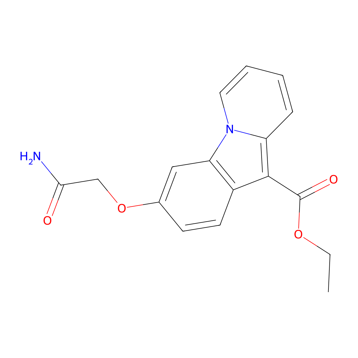 Ethyl 3-(2-amino-2-oxoethoxy)pyrido[1,2-a]indole-10-carboxylate molecular structure, CAS 478081-14-0