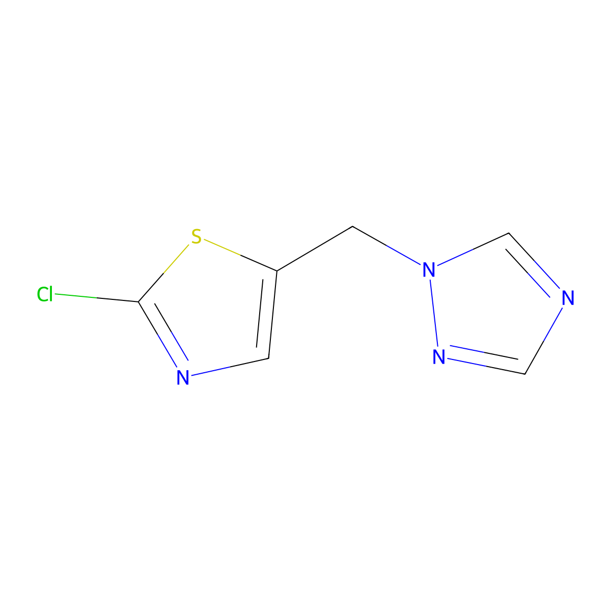 1-[(2-chloro-1,3-thiazol-5-yl)methyl]-1H-1,2,4-triazole molecular structure, CAS 478081-35-5