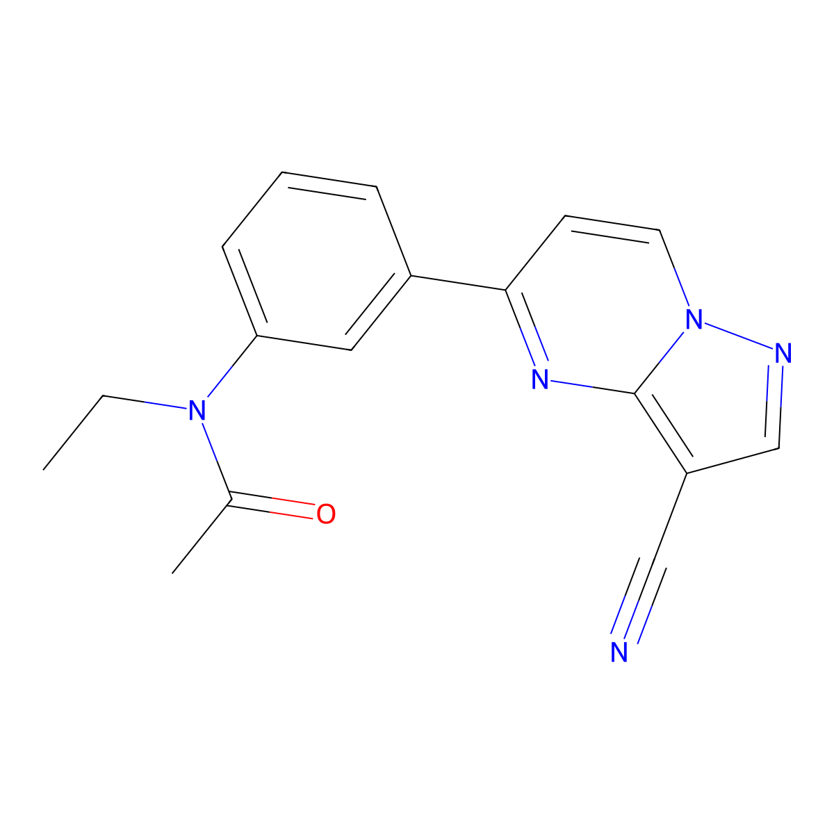 Isozaleplon molecular structure, CAS 478081-98-0