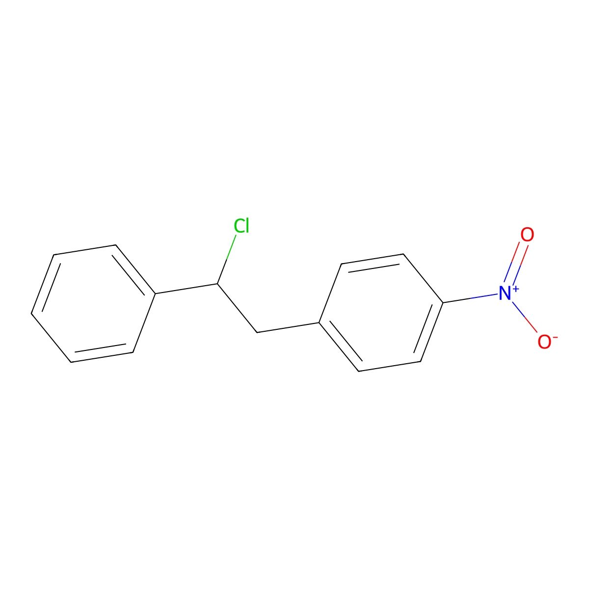 1-(2-Chloro-2-phenylethyl)-4-nitrobenzene molecular structure, CAS 4781-42-4