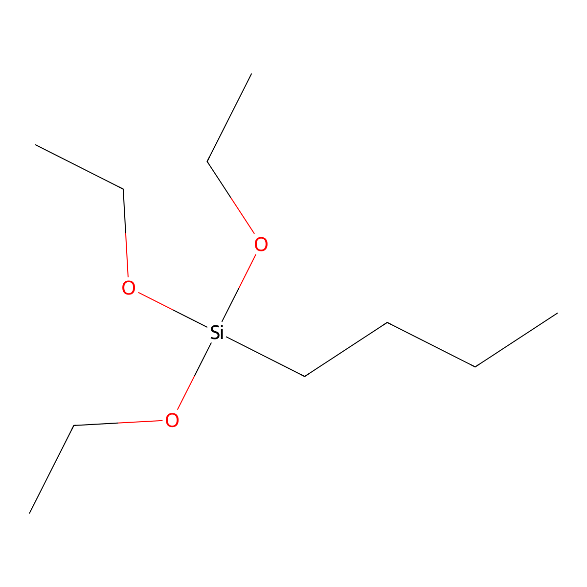 Butyltriethoxysilane molecular structure, CAS 4781-99-1