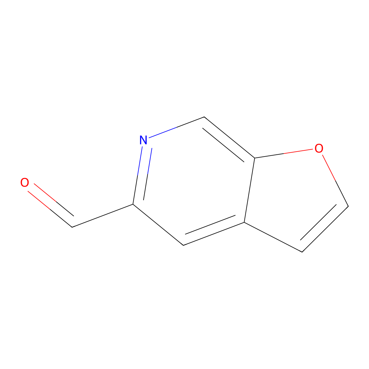 Furo[2,3-c]pyridine-5-carboxaldehyde molecular structure, CAS 478148-61-7