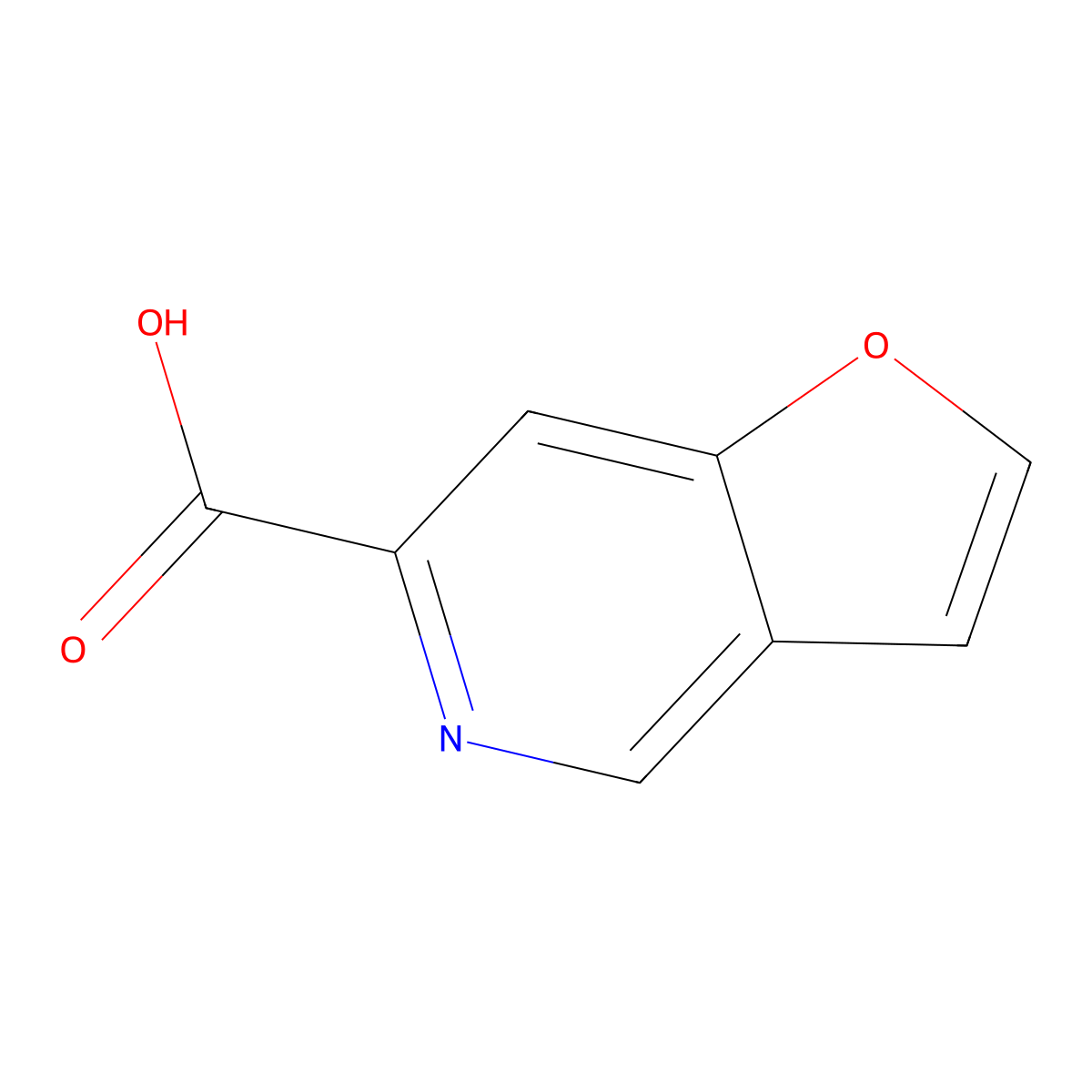 Furo[3,2-C]pyridine-6-carboxylic acid molecular structure, CAS 478149-30-3