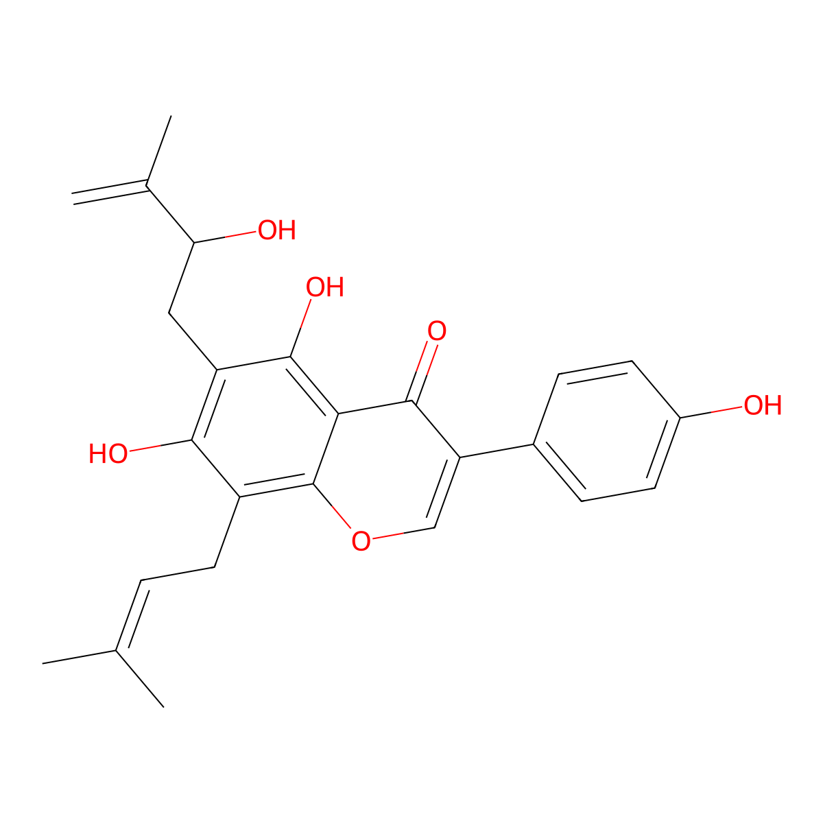 Isoerysenegalensein E molecular structure, CAS 478158-77-9