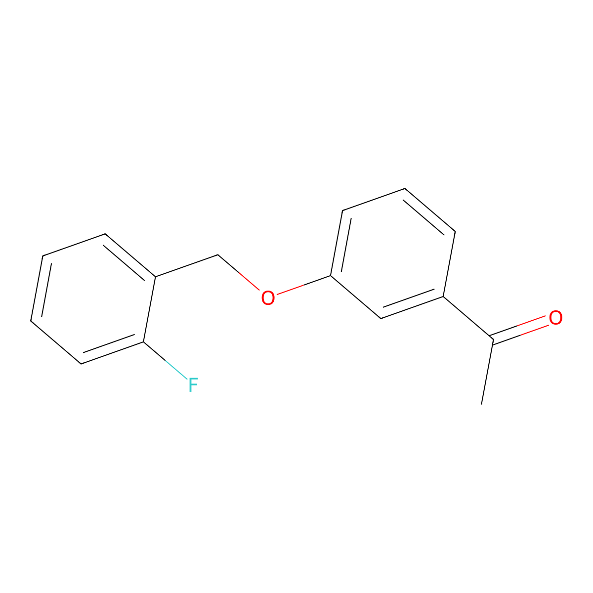 1-[3-[(2-Fluorophenyl)methoxy]phenyl]ethanone molecular structure, CAS 478159-56-7