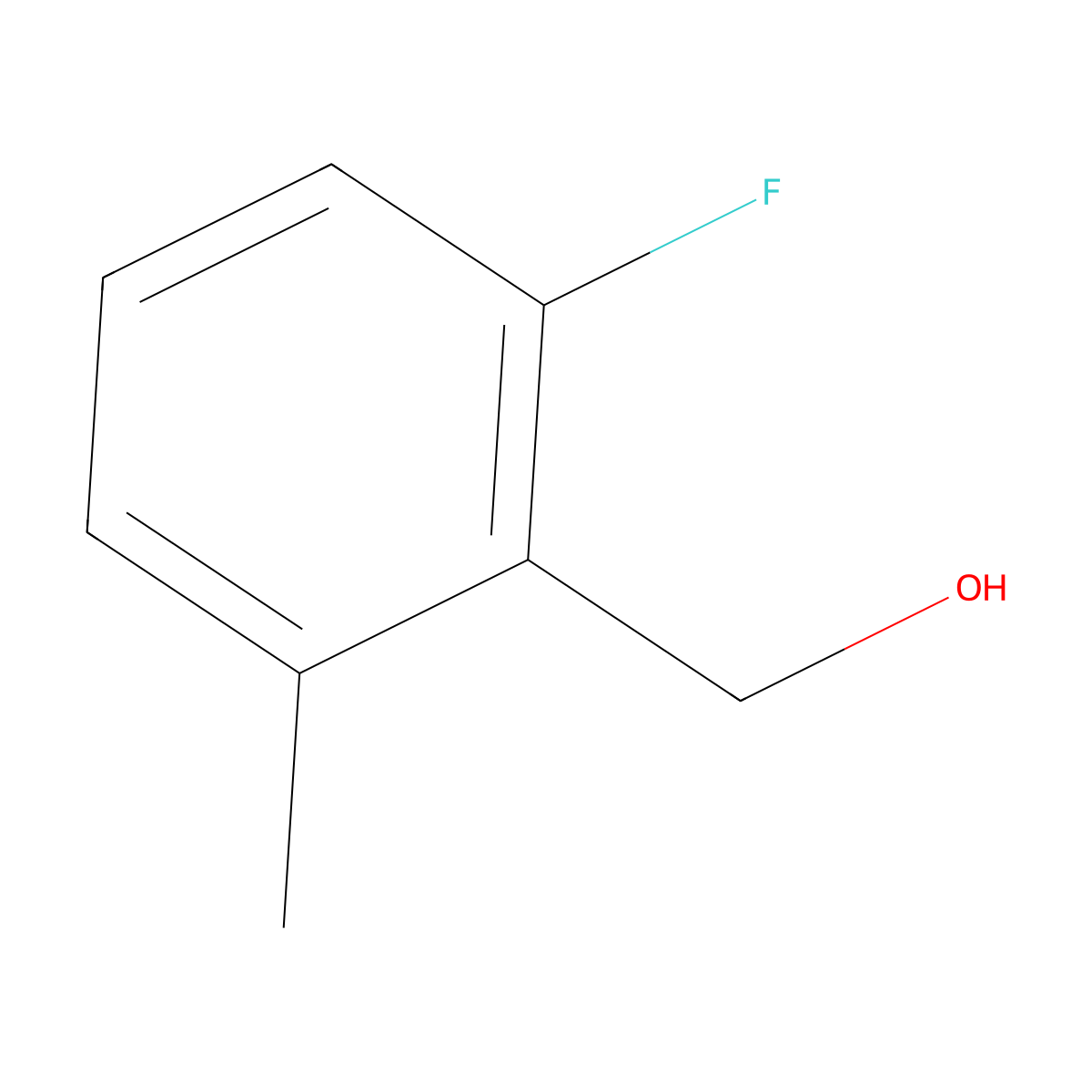 (2-Fluoro-6-methylphenyl)methanol molecular structure, CAS 478163-35-8