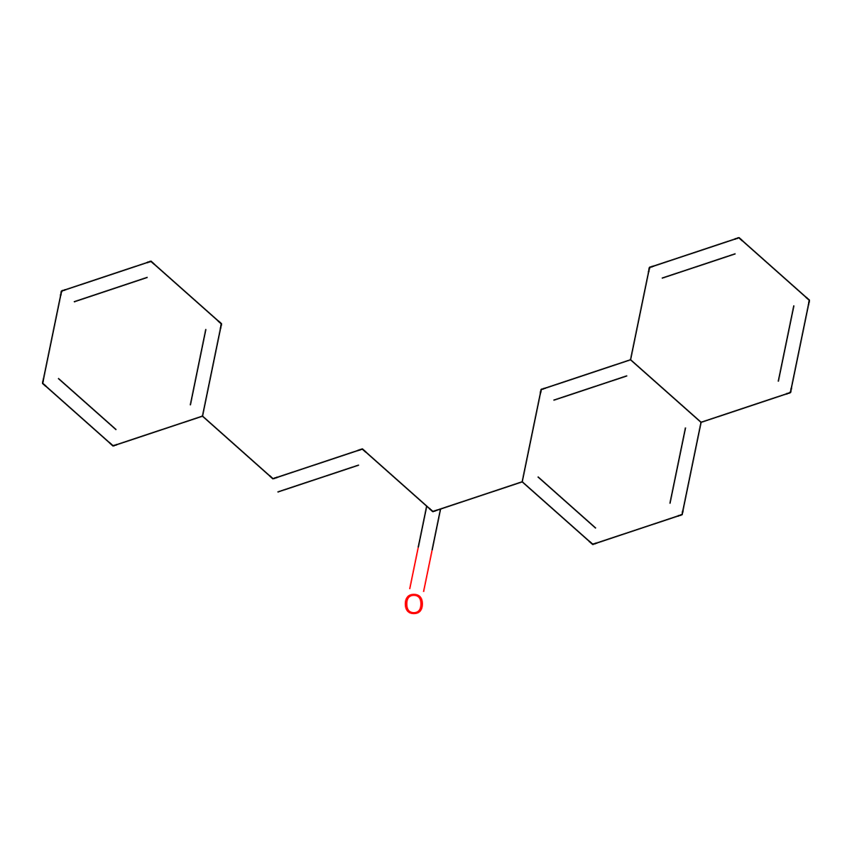 1-(2-Naphthyl)-3-phenylprop-2-en-1-one molecular structure, CAS 4782-69-8