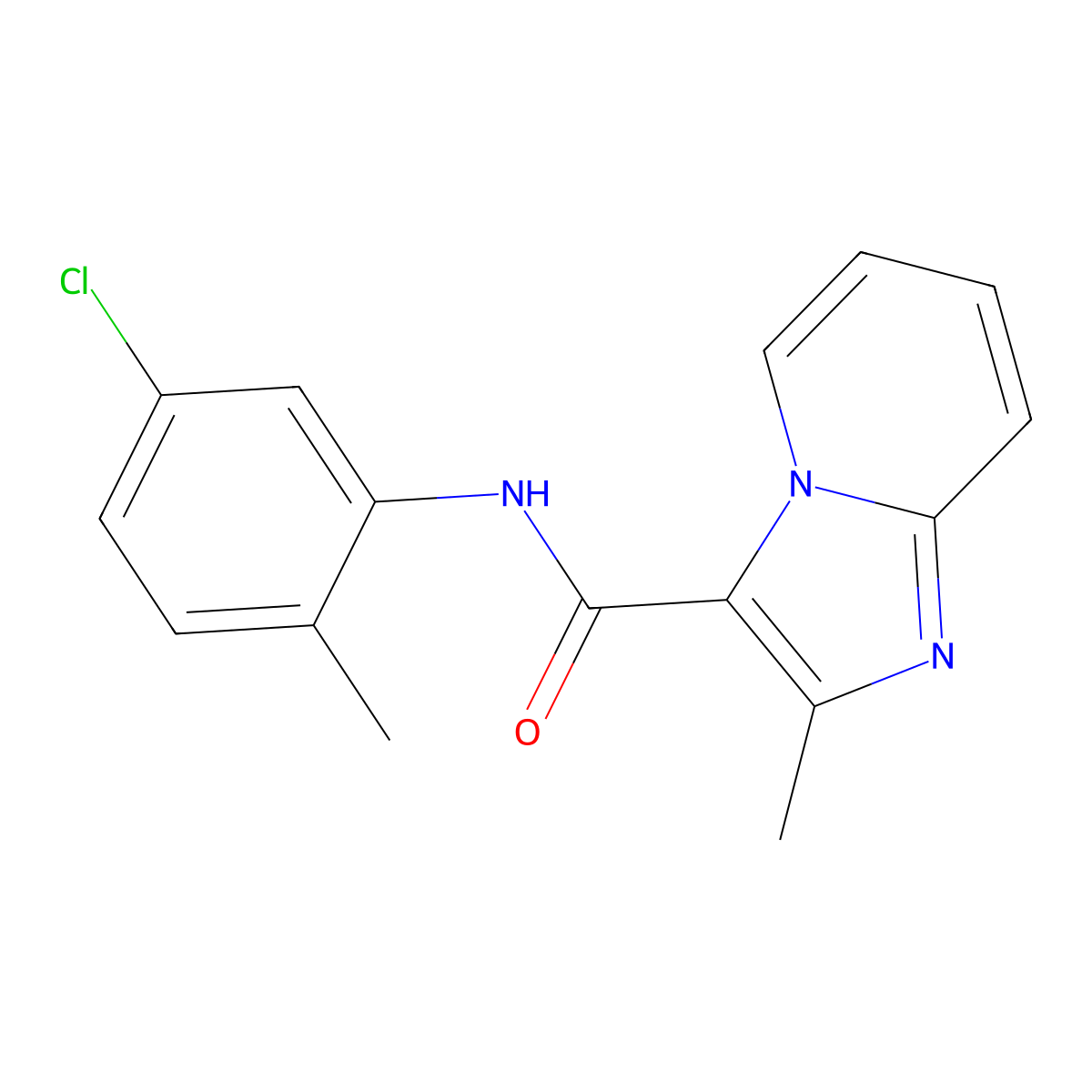 N-(5-chloro-2-methylphenyl)-2-methylimidazo[1,2-a]pyridine-3-carboxamide molecular structure, CAS 478245-47-5