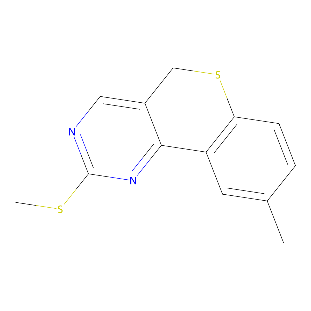 methyl 9-methyl-5H-thiochromeno[4,3-d]pyrimidin-2-yl sulfide molecular structure, CAS 478246-76-3