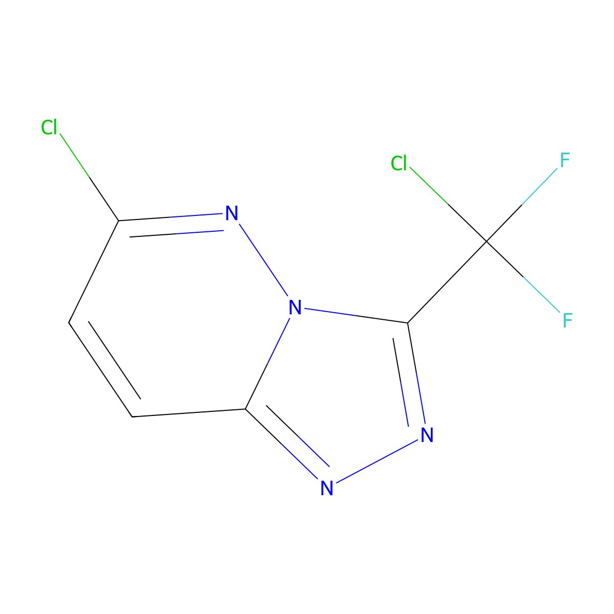 6-Chloro-3-[chloro(difluoro)methyl][1,2,4]triazolo[4,3-b]pyridazine molecular structure, CAS 478248-89-4
