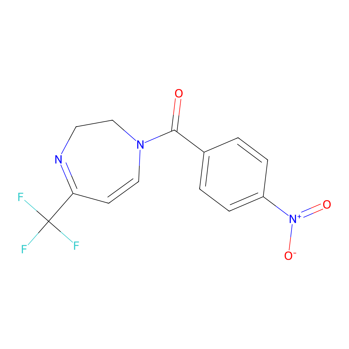 (4-nitrophenyl)[5-(trifluoromethyl)-2,3-dihydro-1H-1,4-diazepin-1-yl]methanone molecular structure, CAS 478249-14-8