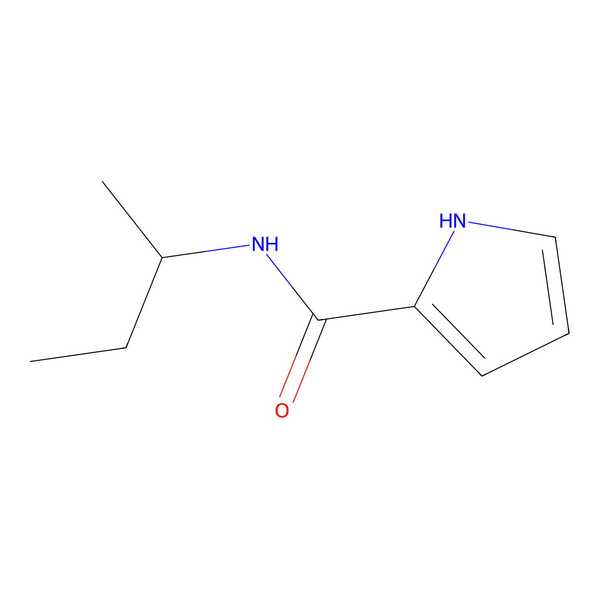 N-(sec-butyl)-1H-pyrrole-2-carboxamide molecular structure, CAS 478249-52-4