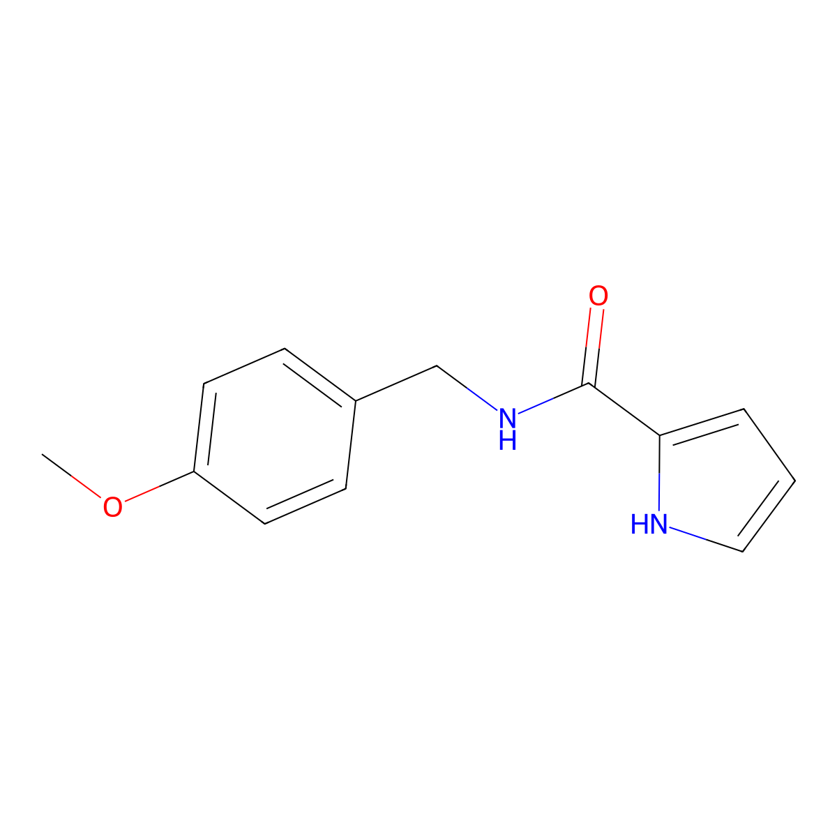 N-[(4-methoxyphenyl)methyl]-1H-pyrrole-2-carboxamide molecular structure, CAS 478249-53-5