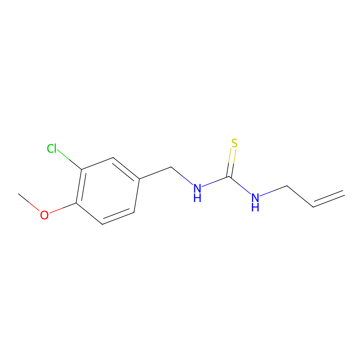 N-allyl-N'-(3-chloro-4-methoxybenzyl)thiourea molecular structure, CAS 478249-57-9