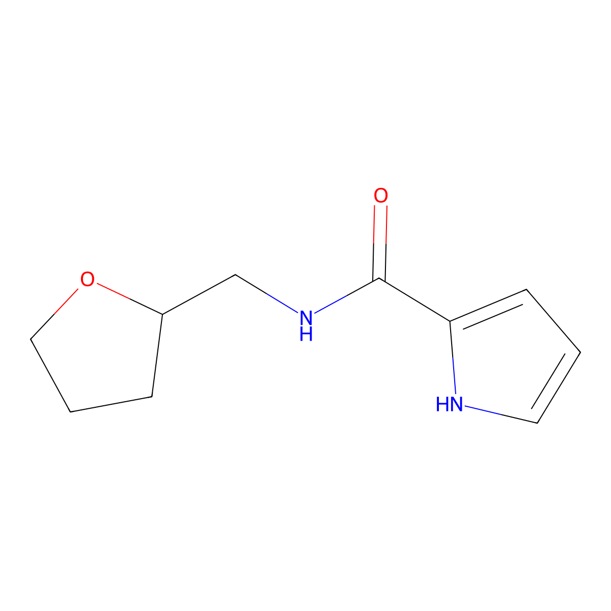 N-(tetrahydro-2-furanylmethyl)-1H-pyrrole-2-carboxamide molecular structure, CAS 478249-59-1