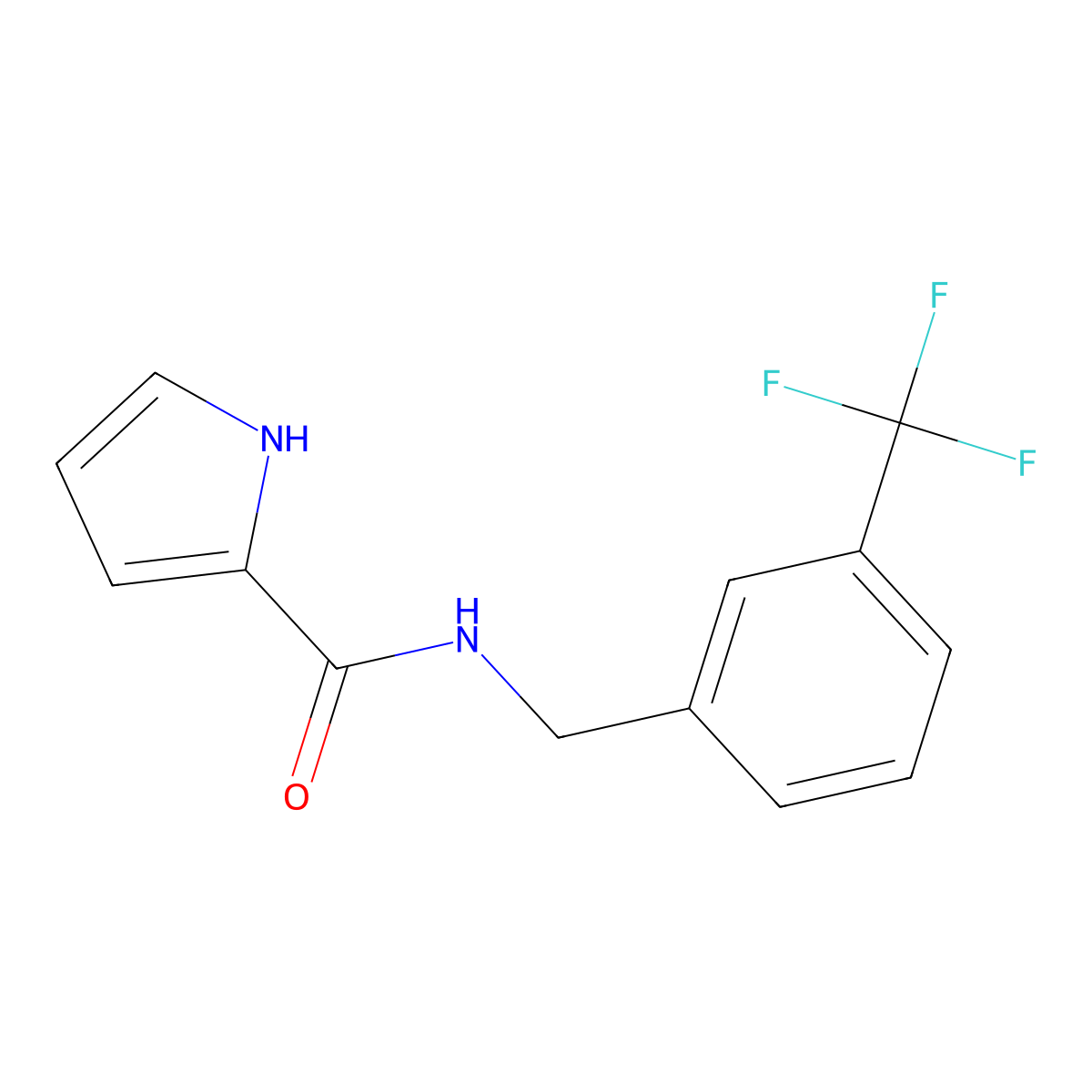 N-[3-(trifluoromethyl)benzyl]-1H-pyrrole-2-carboxamide molecular structure, CAS 478249-64-8