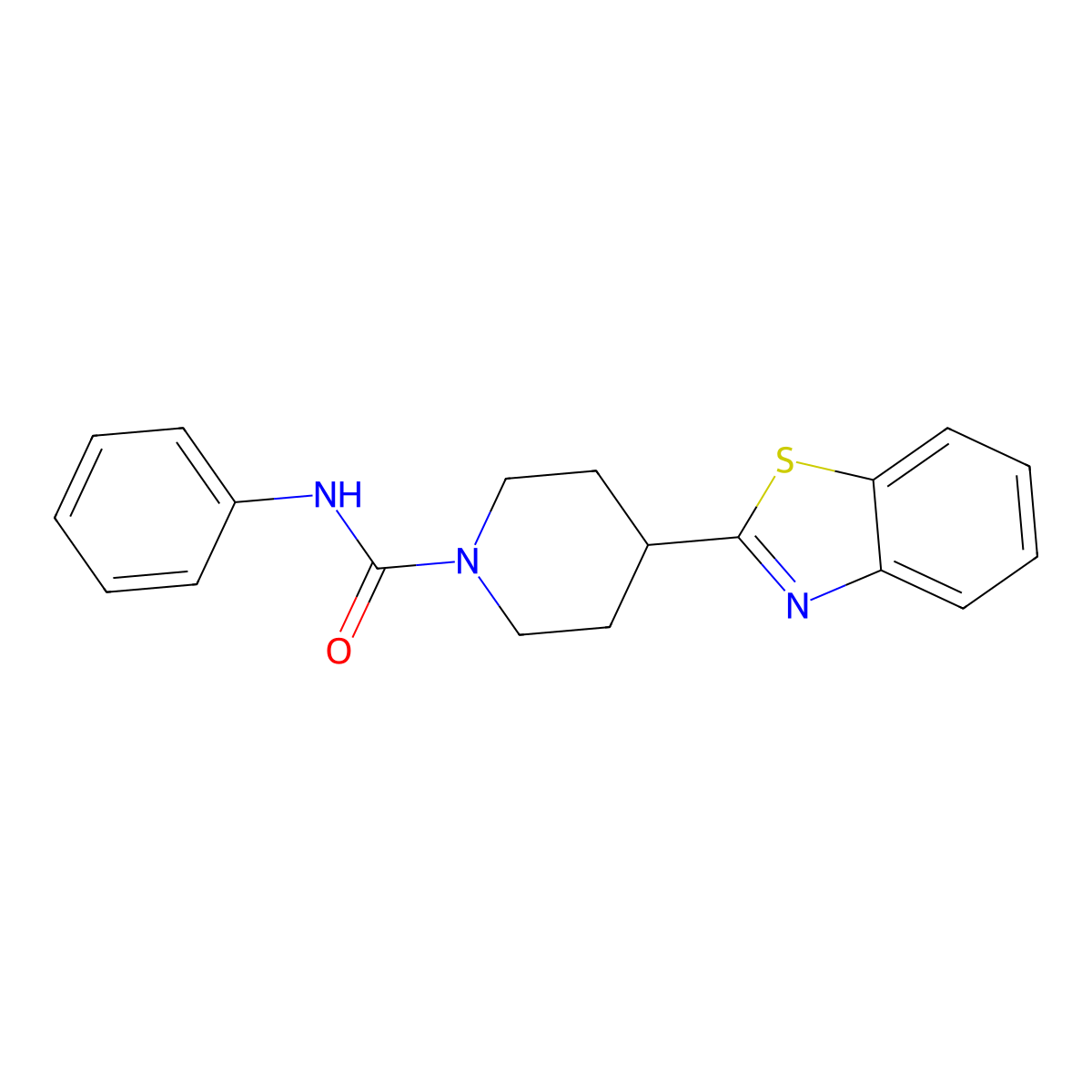 4-(1,3-benzothiazol-2-yl)-N-phenylpiperidine-1-carboxamide molecular structure, CAS 478256-78-9